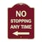 Signmission No Stopping Anytime with Arrow Heavy-Gauge Aluminum Architectural Sign, 24" x 18", BU-1824-23582 A-DES-BU-1824-23582 - alternate 1